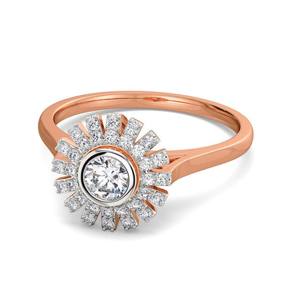 Flower Falls Diamond Rings