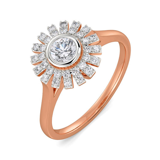 Flower Falls Diamond Rings