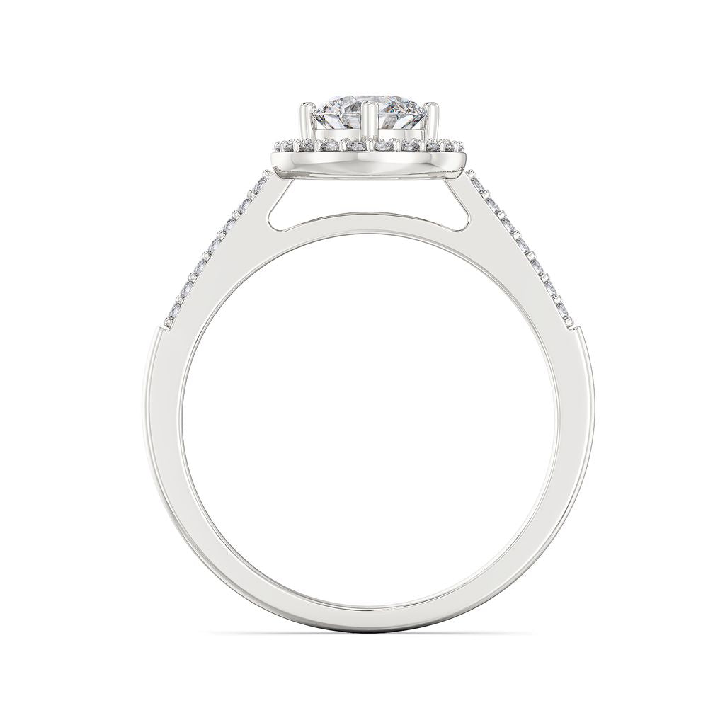 Halo Amour Diamond Rings