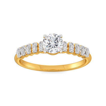 Moon N Back Diamond Rings