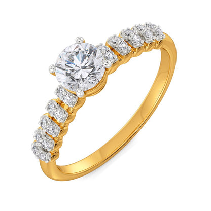 Moon N Back Diamond Rings