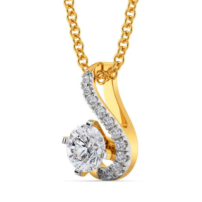 Twinkle Twirls Diamond Pendants