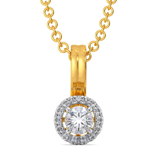 Poised Spheres Diamond Pendants