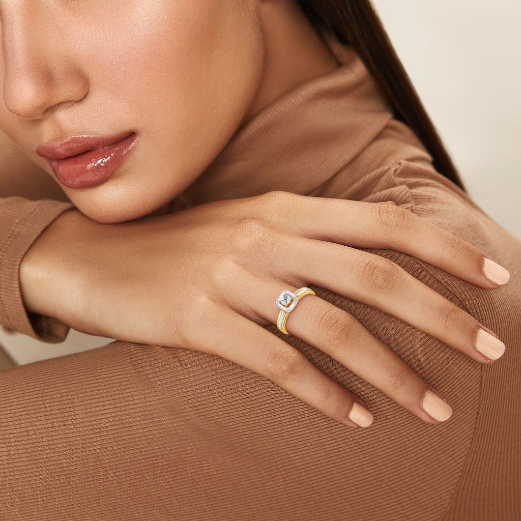 Solitaire Charm Diamond Rings