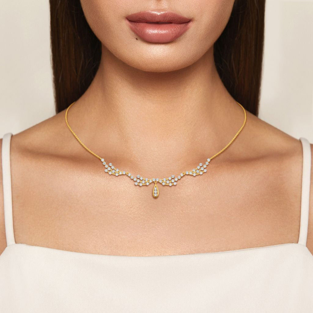 Wide N Comfy Diamond Necklaces