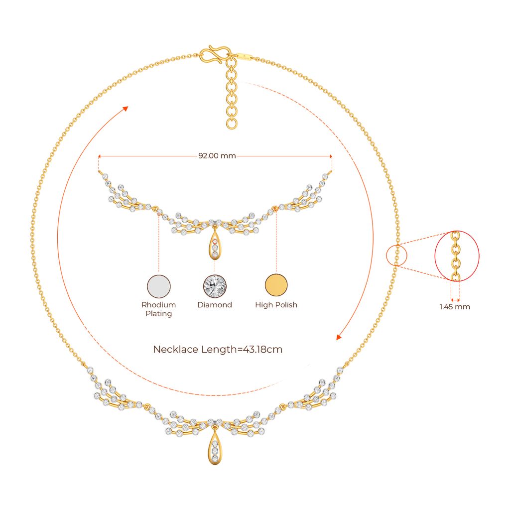 Wide N Comfy Diamond Necklaces