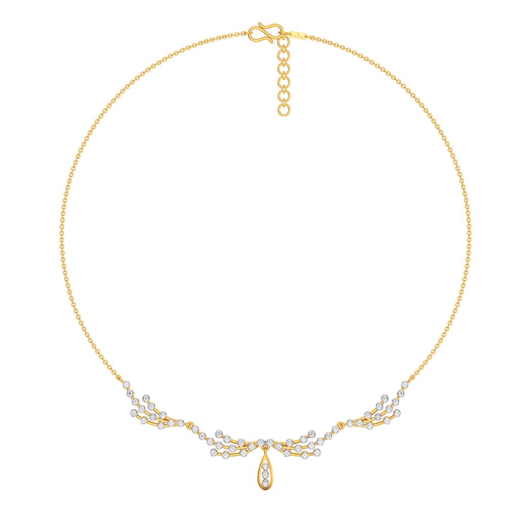 Wide N Comfy Diamond Necklaces