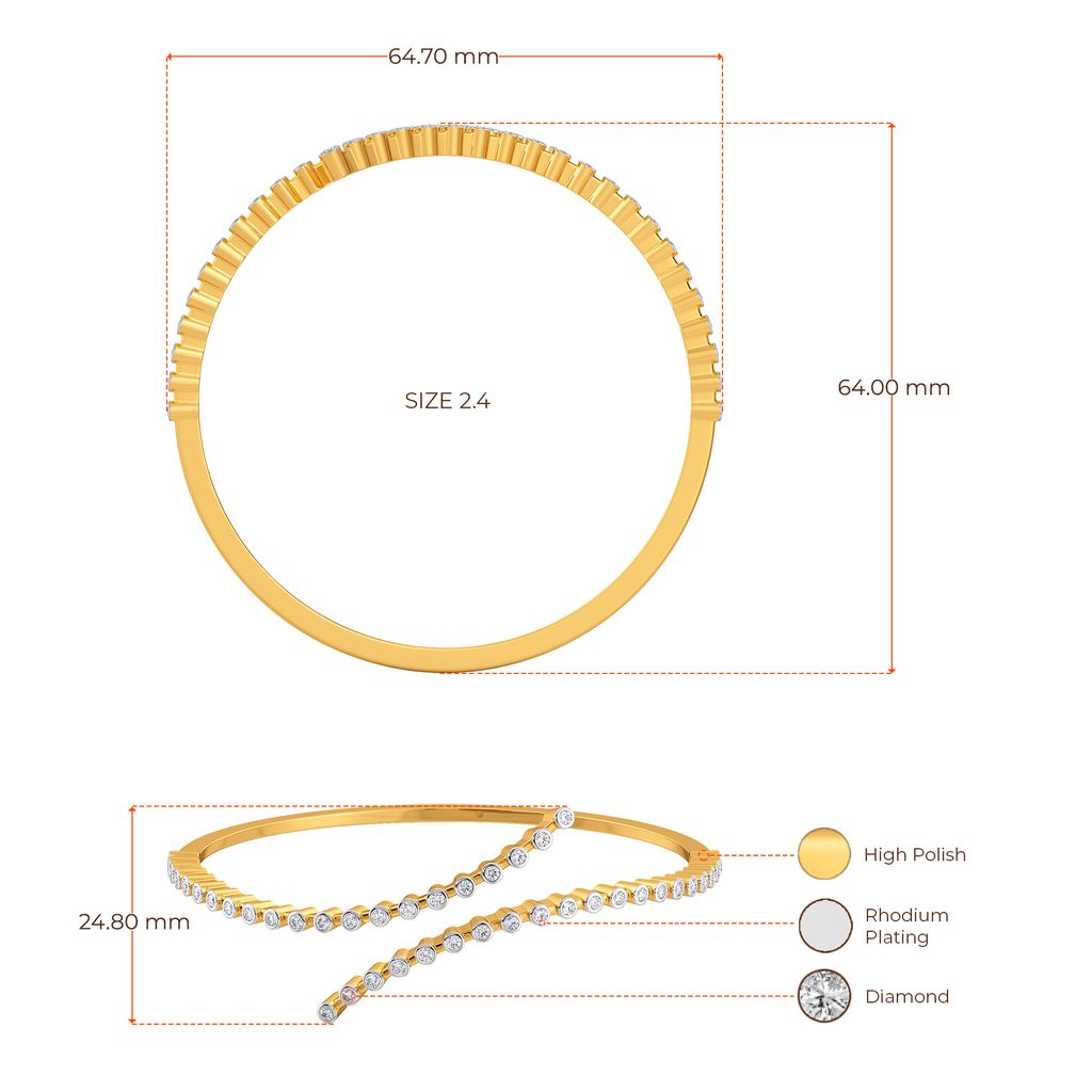 Wide N Comfy Diamond Bangles