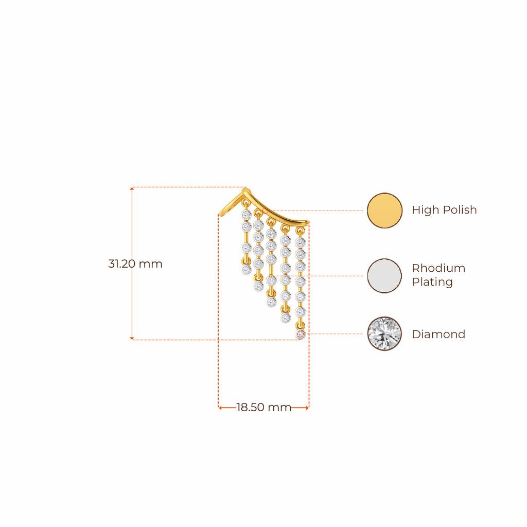 Donna Dapper Diamond Earrings