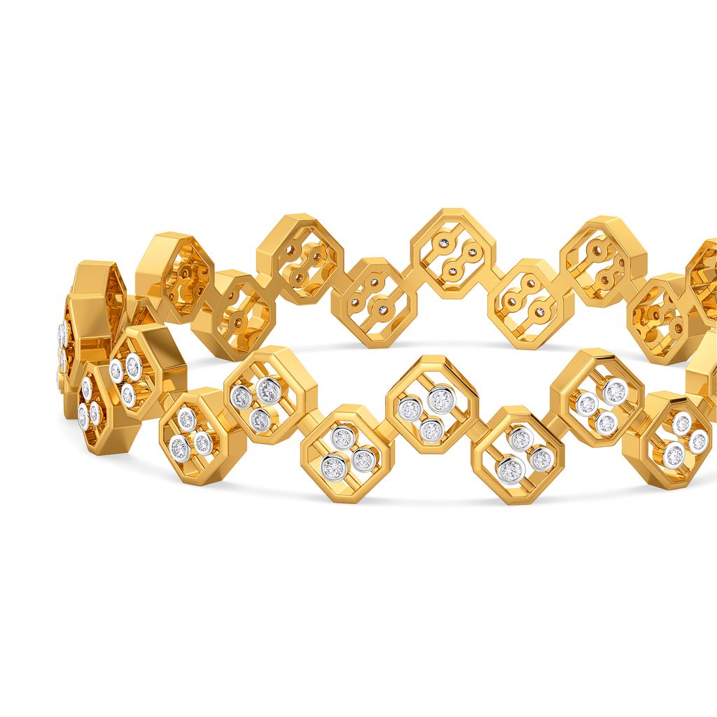 Broad Affair Diamond Bangles