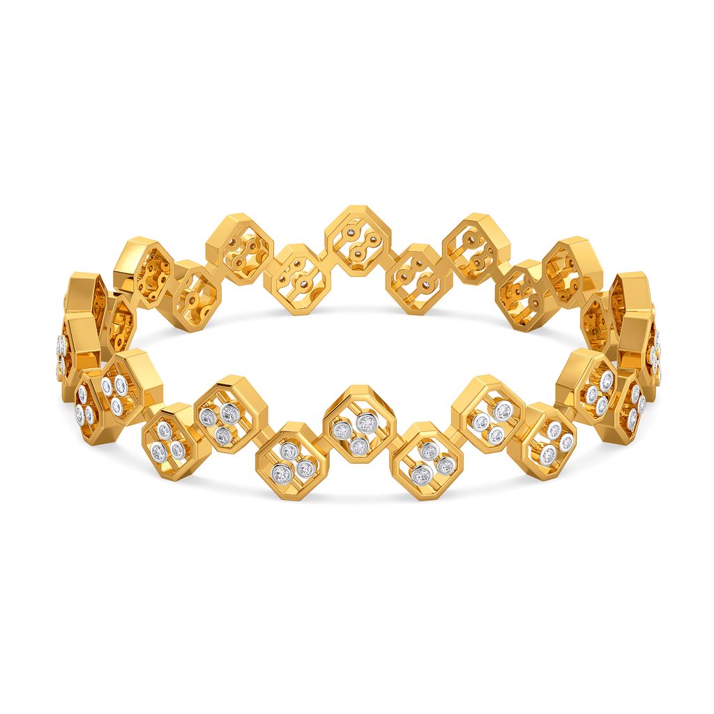 Broad Affair Diamond Bangles