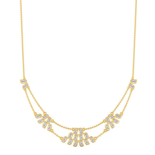 Wide Stride Diamond Necklaces