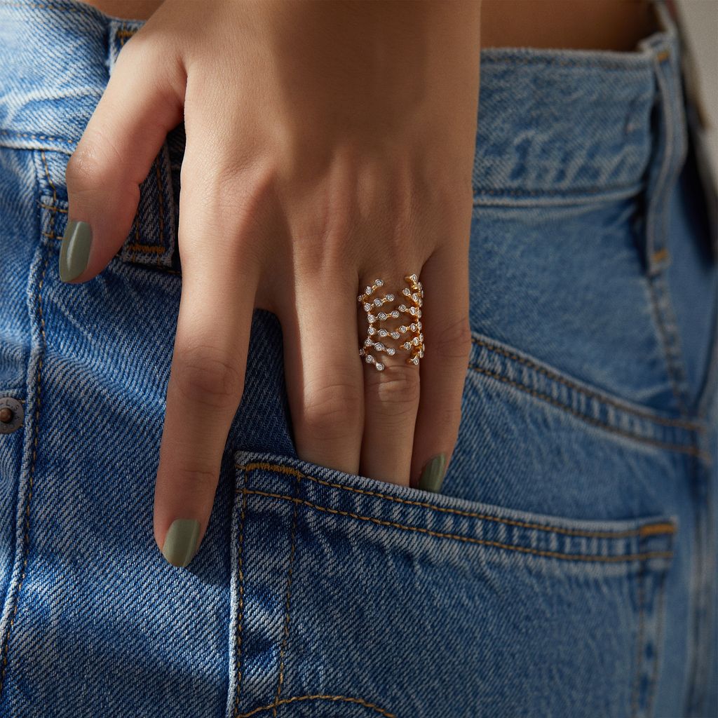 Baggy Drama Diamond Rings