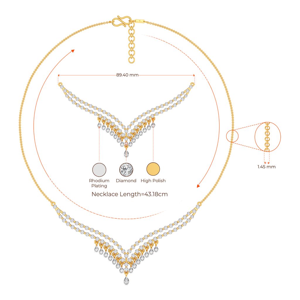 Baggy Drama Diamond Necklaces