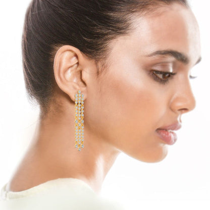 Laid Back Denim Diamond Earrings