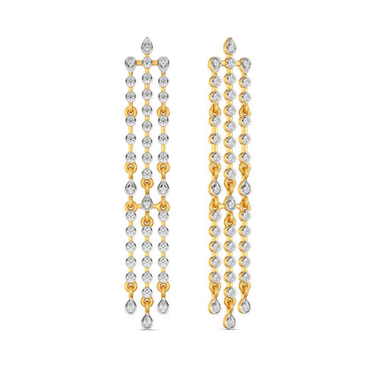 Laid Back Denim Diamond Earrings