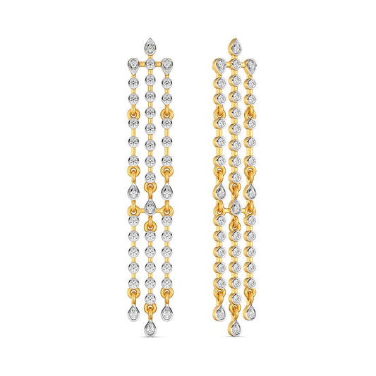 Laid Back Denim Diamond Earrings