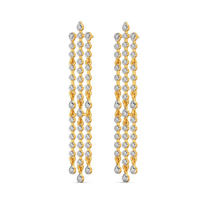 Laid Back Denim Diamond Earrings