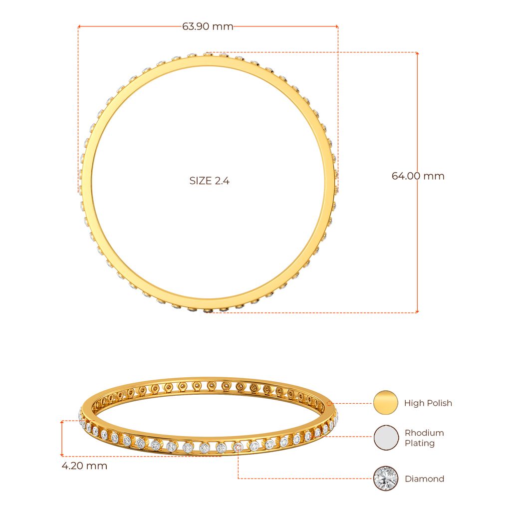 Laid Back Denim Diamond Bangles