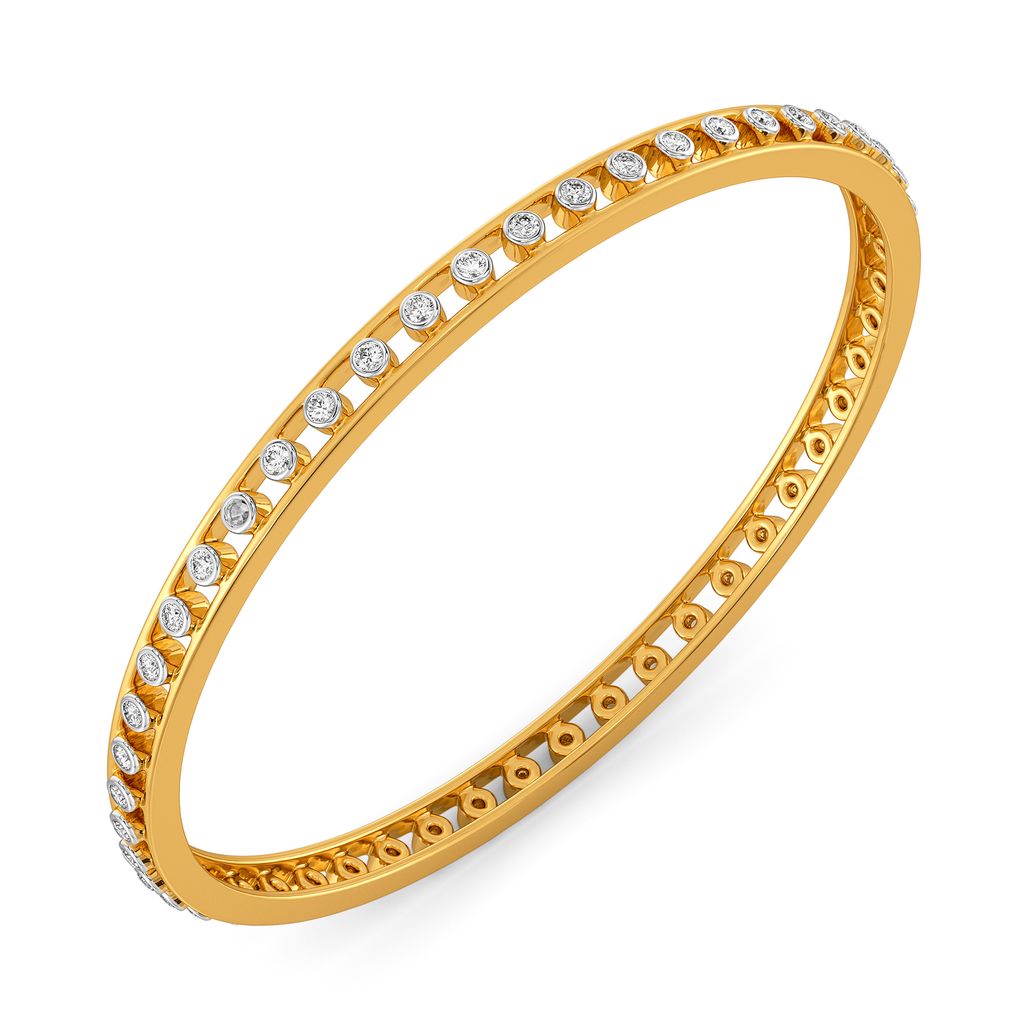 Laid Back Denim Diamond Bangles