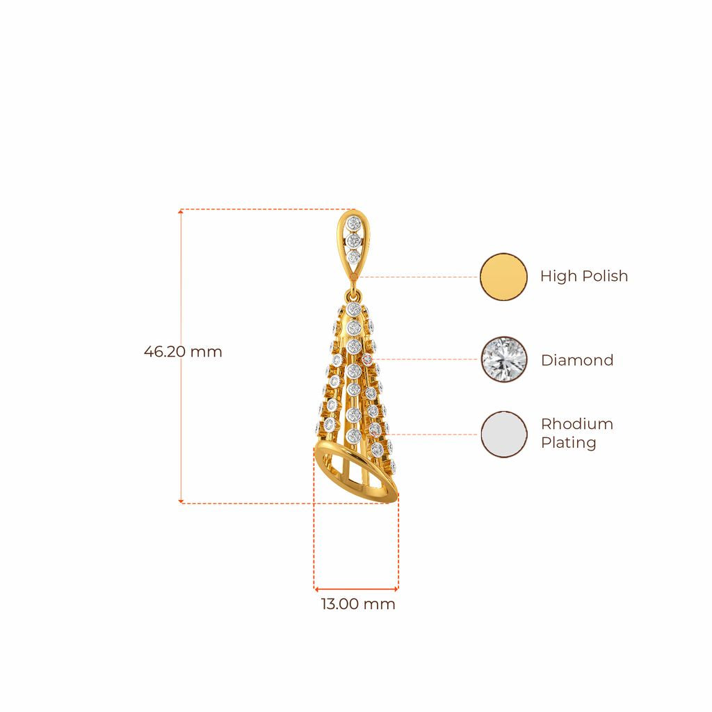 Hip Hop Ways Diamond Earrings