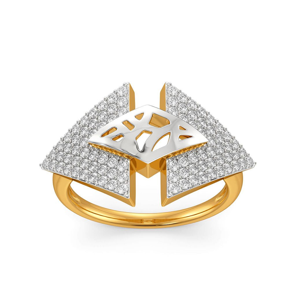 Edgy Nets Diamond Rings