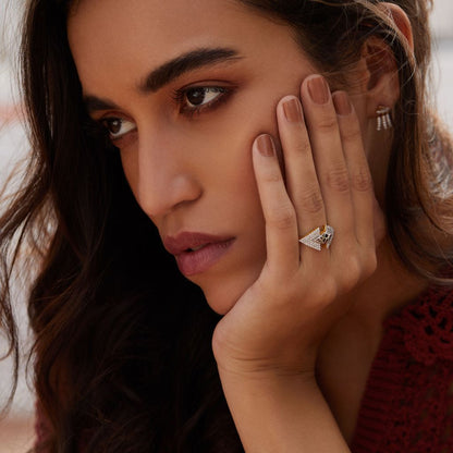 Edgy Nets Diamond Rings