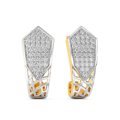 Edgy Nets Diamond Earrings