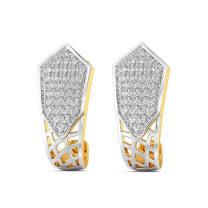 Edgy Nets Diamond Earrings