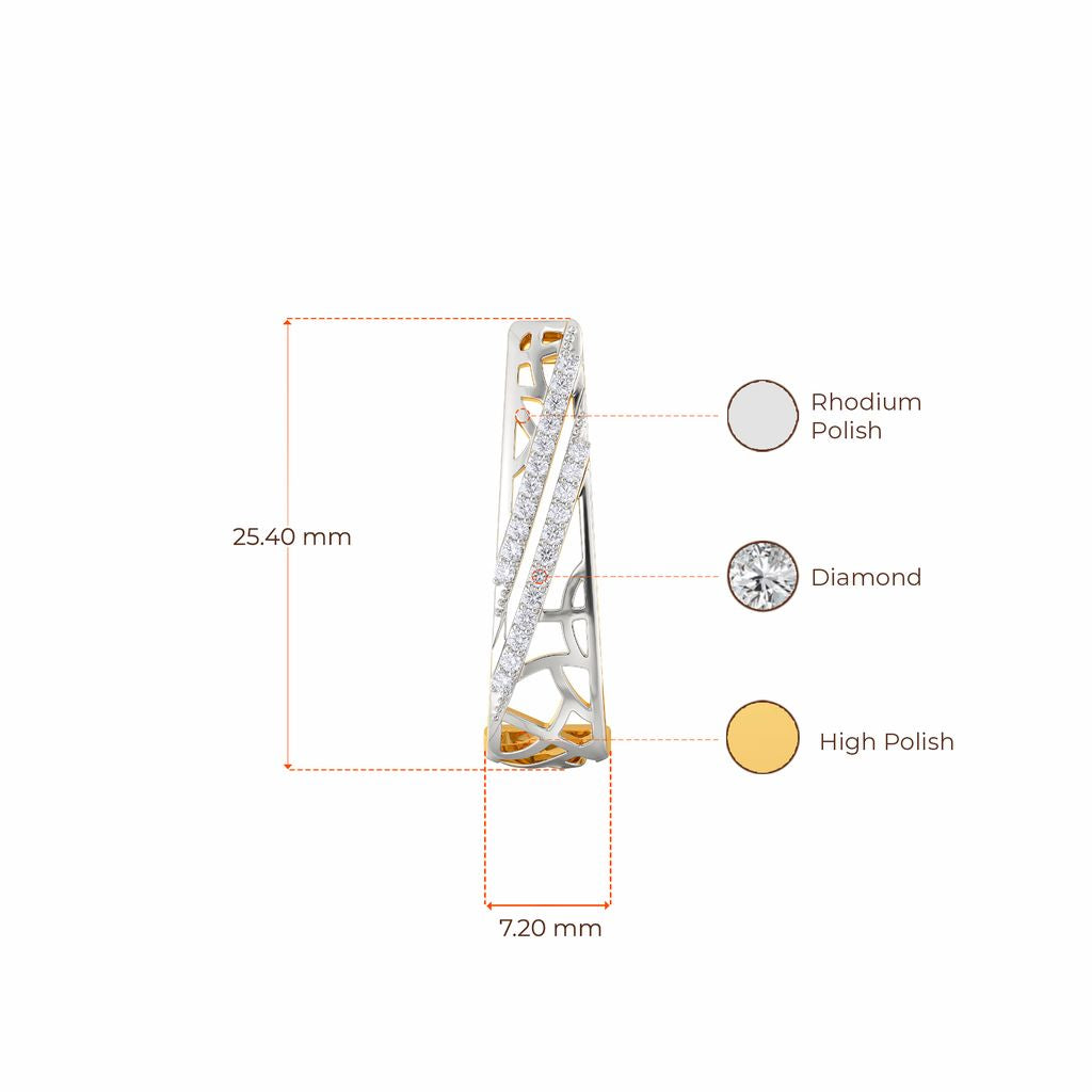 Fishnet Panache Diamond Earrings