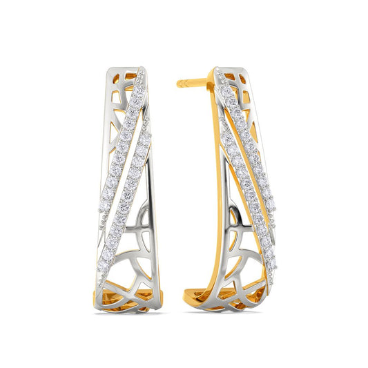 Fishnet Panache Diamond Earrings