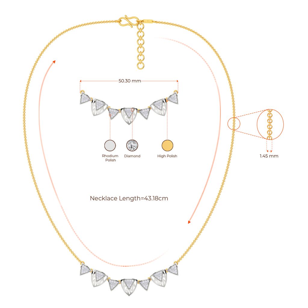 Gauze Galore Diamond Necklaces