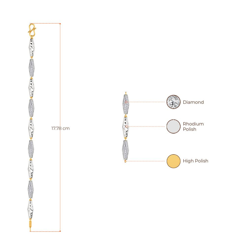 Armoured Chic Diamond Bracelets