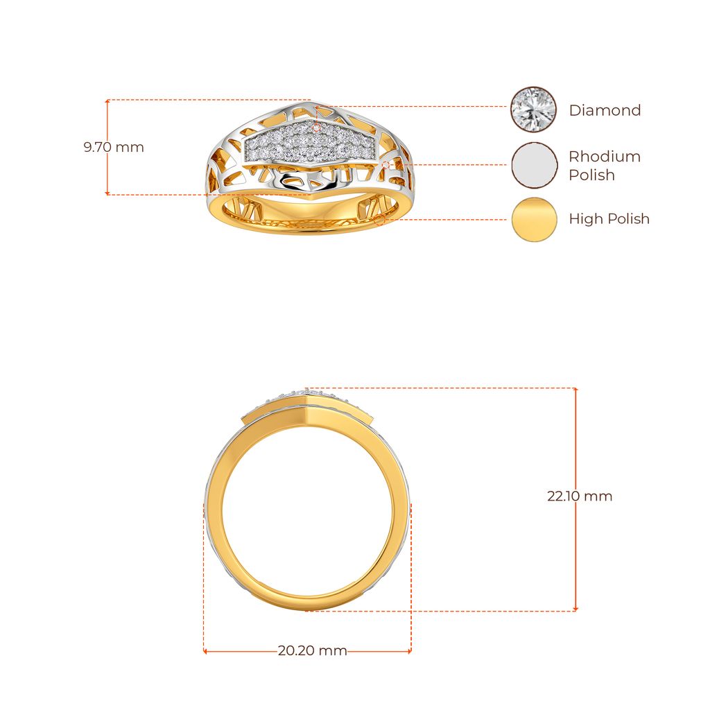 Armoured Chic Diamond Rings