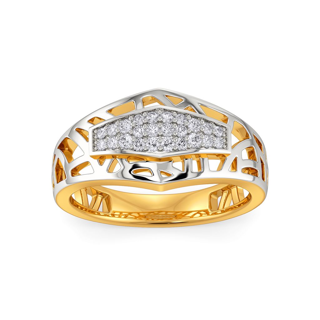 Armoured Chic Diamond Rings