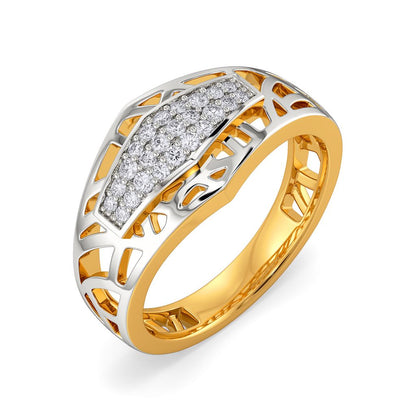 Armoured Chic Diamond Rings