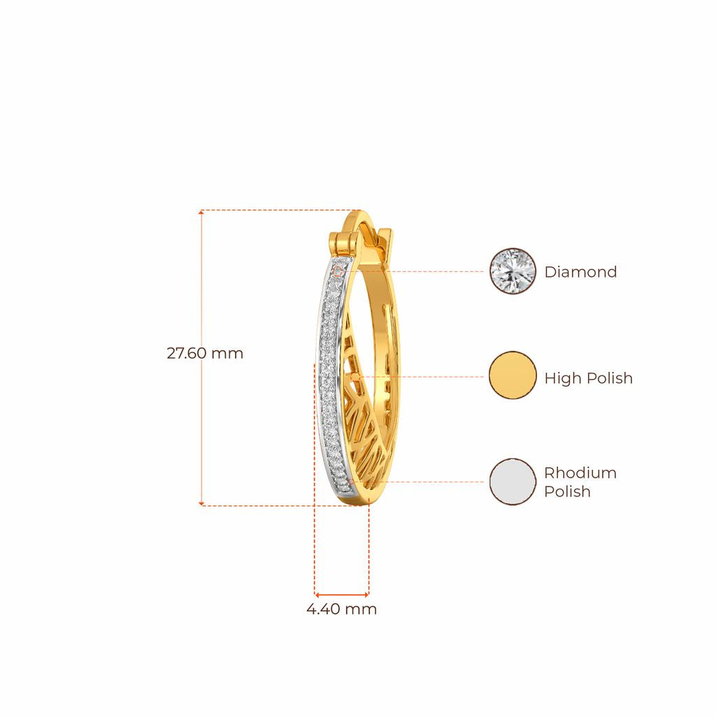 Armoured Chic Diamond Earrings