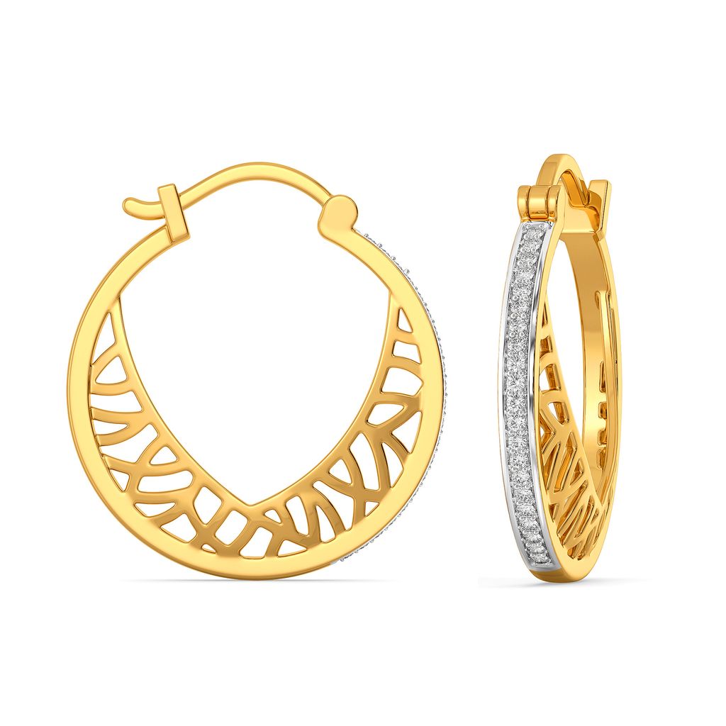 Armoured Chic Diamond Earrings