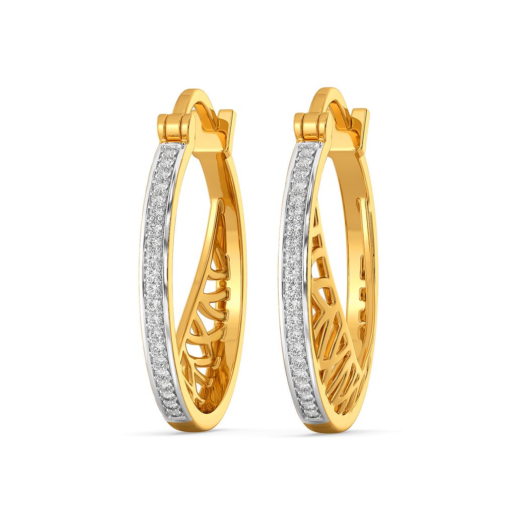 Armoured Chic Diamond Earrings