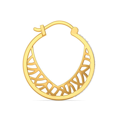 Armoured Chic Diamond Earrings