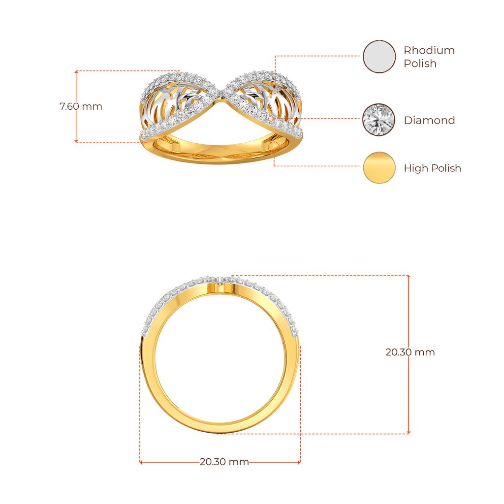 Net Me Bold Diamond Rings