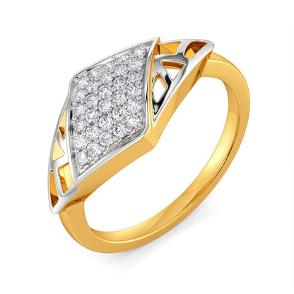 Punky Mesh Diamond Rings