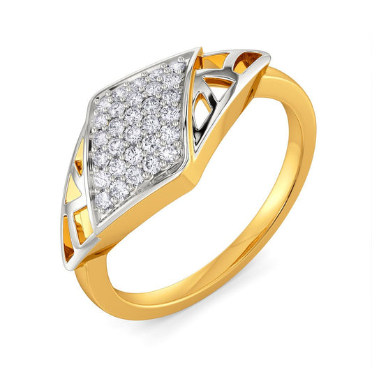 Punky Mesh Diamond Rings