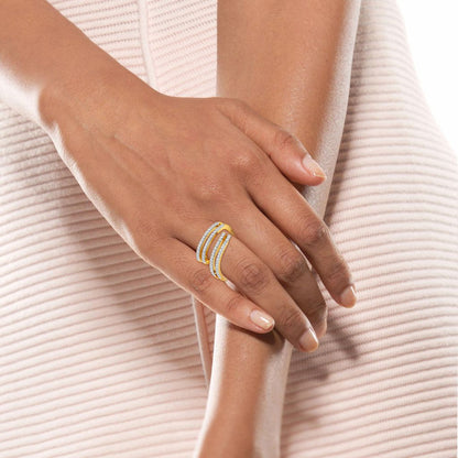 Confetti Twirls Diamond Rings