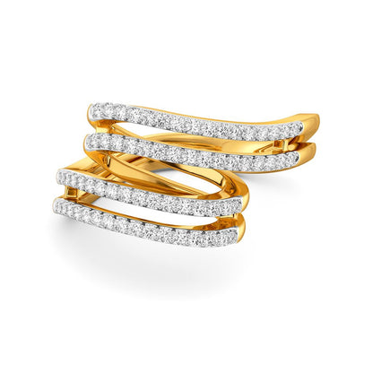 Confetti Twirls Diamond Rings