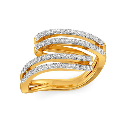 Confetti Twirls Diamond Rings