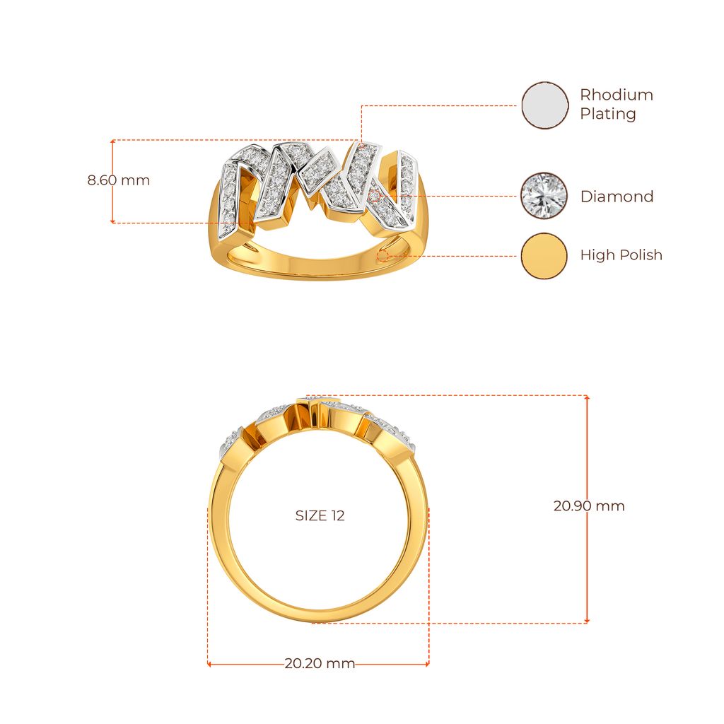 Mod Monochrome Diamond Rings