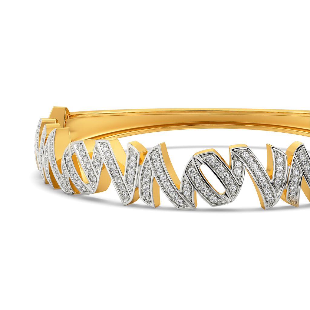 Mod Monochrome Diamond Bangles