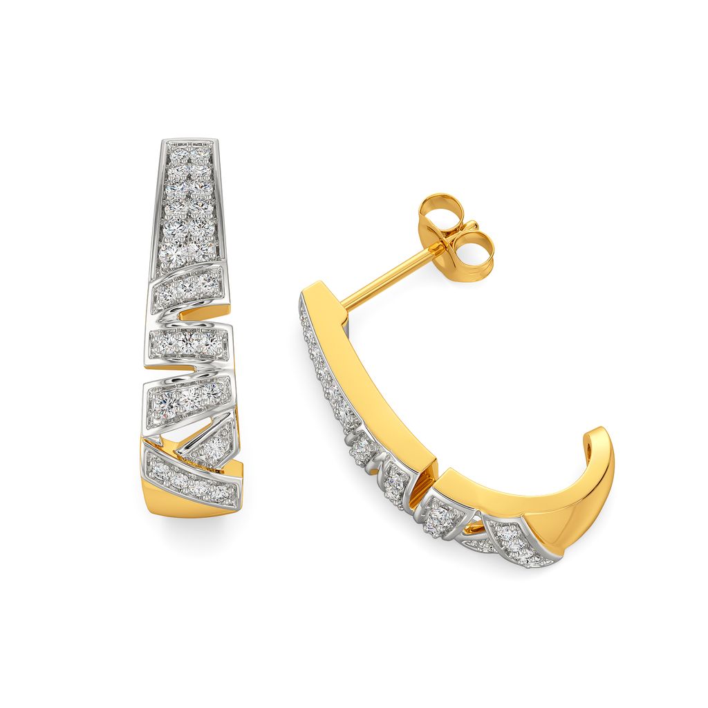 Undo Redo Diamond Earrings