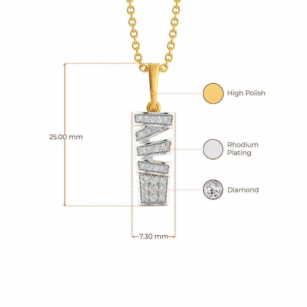 Undo Redo Diamond Pendants